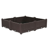 SOGA 80cm Raised Planter Box Vegetable Herb Flower Outdoor Plastic Plants Garden Bed - Cafe Supply