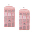 SOGA 2X Pink Double Sided Hanging Storage Bag Underwear Bra Socks Mesh Pocket Hanger Home Organiser - Cafe Supply