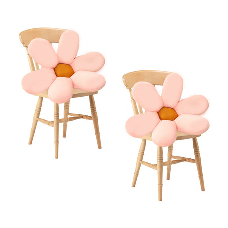 SOGA 2X Pink Daisy Flower Shape Cushion Soft Leaning Bedside Pad Floor Plush Pillow Home Decor - Cafe Supply