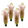 SOGA 4X 150cm Purple-Red Artificial Indoor Potted Papyrus Plant Tree Fake Simulation Decorative - Cafe Supply