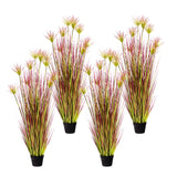 SOGA 4X 150cm Purple-Red Artificial Indoor Potted Papyrus Plant Tree Fake Simulation Decorative - Cafe Supply