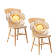 SOGA 2X Beige Double Flower Shape Cushion Soft Bedside Floor Plush Pillow Home Decor - Cafe Supply