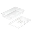 SOGA 100mm Clear Gastronorm GN Pan 1/1 Food Tray Storage with Lid - Cafe Supply