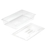 SOGA 100mm Clear Gastronorm GN Pan 1/1 Food Tray Storage with Lid - Cafe Supply
