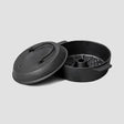 SOGA 28cm Cast Iron Dutch Oven Pre-Seasoned Cast Iron Pot with Lid - Cafe Supply