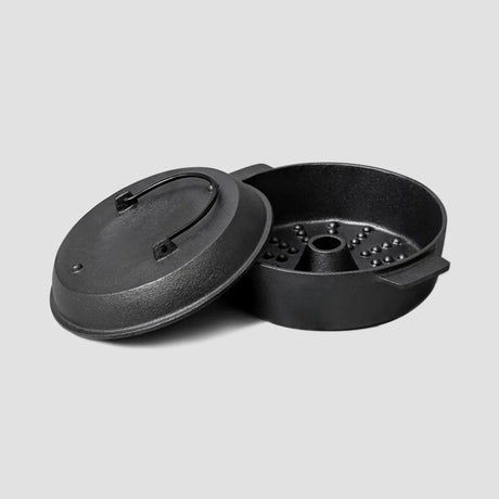 SOGA 28cm Cast Iron Dutch Oven Pre-Seasoned Cast Iron Pot with Lid - Cafe Supply