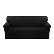 SOGA 4-Seater Black Sofa Cover Couch Protector High Stretch Lounge Slipcover Home Decor - Cafe Supply