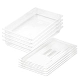 SOGA 65mm Clear Gastronorm GN Pan 1/1 Food Tray Storage Bundle of 4 with Lid - Cafe Supply