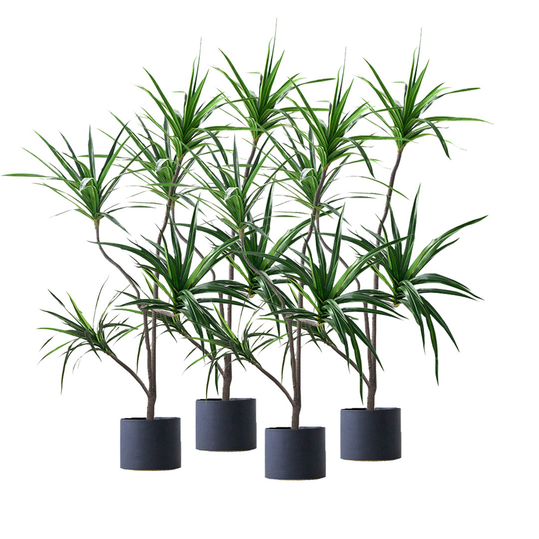 SOGA 4X 180cm Green Artificial Indoor Brazlian Iron Tree Fake Plant Decorative 4 Heads - Cafe Supply