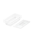 SOGA 65mm Clear Gastronorm GN Pan 1/3 Food Tray Storage Bundle of 2 with Lid - Cafe Supply