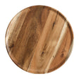 SOGA 20cm Brown Round Wooden Centerpiece Serving Tray Board Home Decor - Cafe Supply
