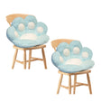 SOGA 2X 70cm Mint Blue Paw Shape Cushion Warm Lazy Sofa Decorative Pillow Backseat Plush Mat Home Decor - Cafe Supply