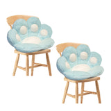 SOGA 2X 70cm Mint Blue Paw Shape Cushion Warm Lazy Sofa Decorative Pillow Backseat Plush Mat Home Decor - Cafe Supply