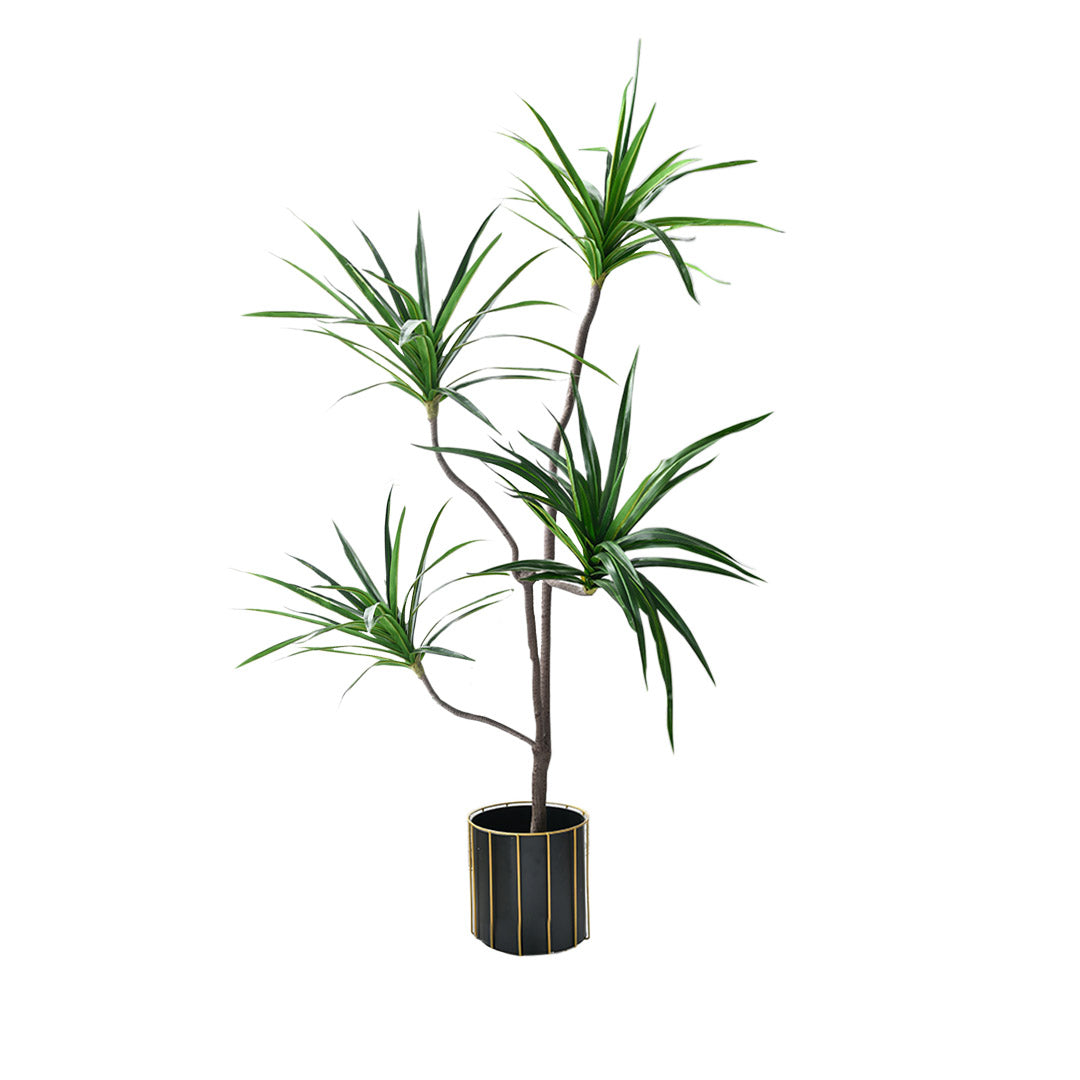 SOGA 180cm Green Artificial Indoor Brazlian Iron Tree Fake Plant Decorative 4 Heads - Cafe Supply