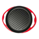 SOGA Enamel Porcelain 26cm Cast Iron Frying Pan Skillet Non-stick Coating Steak Sizzle Platter - Cafe Supply