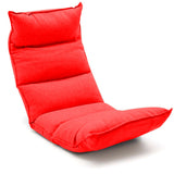 SOGA Foldable Tatami Floor Sofa Bed Meditation Lounge Chair Recliner Lazy Couch Red - Cafe Supply