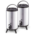 SOGA 2X 8L Portable Insulated Cold/Heat Coffee Tea Beer Barrel Brew Pot With Dispenser - Cafe Supply