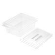 SOGA 100mm Clear Gastronorm GN Pan 1/2 Food Tray Storage Bundle of 2 with Lid - Cafe Supply