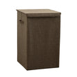 SOGA Coffee Medium Collapsible Laundry Hamper Storage Box Foldable Canvas Basket Home Organiser Decor - Cafe Supply