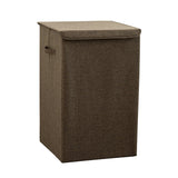 SOGA Coffee Medium Collapsible Laundry Hamper Storage Box Foldable Canvas Basket Home Organiser Decor - Cafe Supply