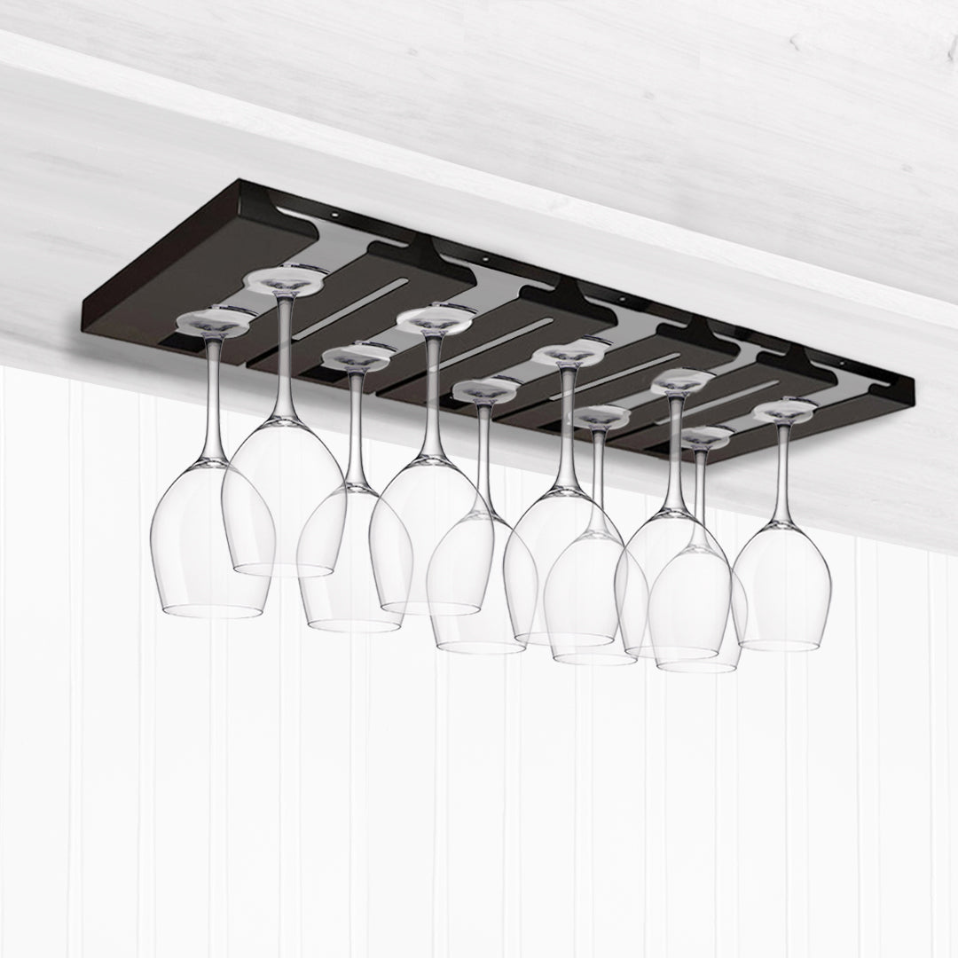 SOGA 54cm Wine Glass Holder Hanging Stemware Storage Organiser Kitchen Bar Restaurant Decoration - Cafe Supply