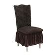 SOGA Coffee Chair Cover Seat Protector with Ruffle Skirt Stretch Slipcover Wedding Party Home Decor - Cafe Supply