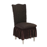 SOGA Coffee Chair Cover Seat Protector with Ruffle Skirt Stretch Slipcover Wedding Party Home Decor - Cafe Supply