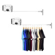 SOGA 2X 160mm Wall-Mounted Clothes Line Dry Rack Retractable Space-Saving Foldable Hanger White - Cafe Supply