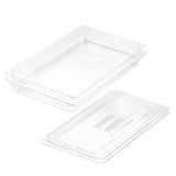 SOGA 65mm Clear Gastronorm GN Pan 1/1 Food Tray Storage Bundle of 2 with Lid - Cafe Supply