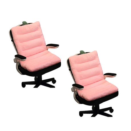 SOGA 2X Pink One Piece Strawberry Cushion Office Sedentary Butt Mat Back Waist Chair Support Home Decor - Cafe Supply