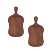 SOGA 2X 18cm Brown Wooden Serving Tray Board Paddle with Handle Home Decor - Cafe Supply