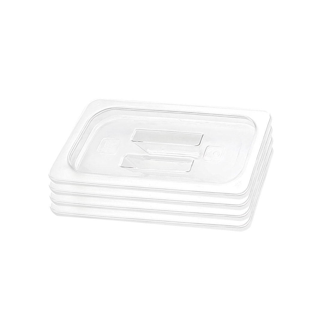 SOGA Clear Gastronorm 1/3 GN Lid Food Tray Top Cover Bundle of 4 - Cafe Supply