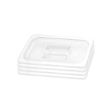 SOGA Clear Gastronorm 1/3 GN Lid Food Tray Top Cover Bundle of 4 - Cafe Supply