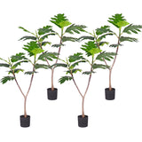 SOGA 4X 90cm Artificial Natural Green Split-Leaf Philodendron Tree Fake Tropical Indoor Plant Home Office Decor - Cafe Supply