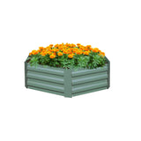 SOGA 60cm Hexagon Shape Galvanised Raised Garden Bed Vegetable Herb Flower Outdoor Planter Box - Cafe Supply
