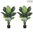SOGA 2X 113cm Artificial Indoor Potted Turtle Back Fake Decoration Tree Flower Pot Plant - Cafe Supply