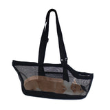 SOGA Black Pet Carrier Bag Breathable Net Mesh Tote Pouch Dog Cat Travel Essentials - Cafe Supply