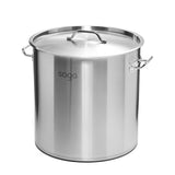 SOGA Stock Pot 17L Top Grade Thick Stainless Steel Stockpot 18/10 - Cafe Supply
