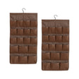SOGA 2X Coffee Double Sided Hanging Storage Bag Underwear Bra Socks Mesh Pocket Hanger Home Organiser - Cafe Supply