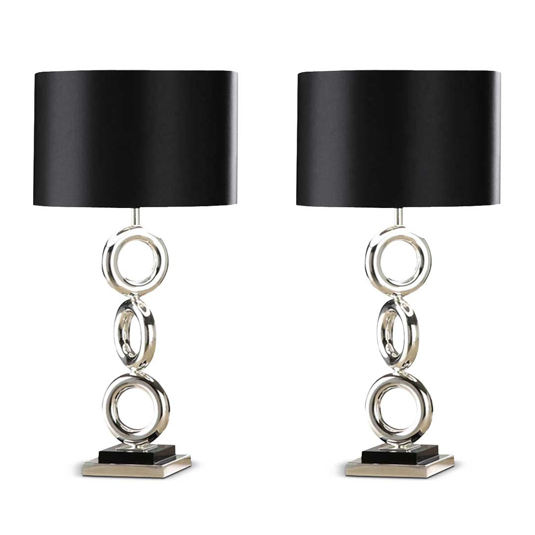 SOGA 2X Simple Industrial Style Table Lamp Metal Base Desk Lamp - Cafe Supply