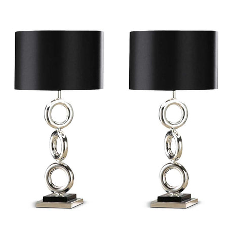 SOGA 2X Simple Industrial Style Table Lamp Metal Base Desk Lamp - Cafe Supply