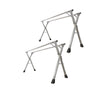 SOGA 2X 1.6m Portable Standing Clothes Drying Rack Foldable Space-Saving Laundry Holder Indoor Outdoor - Cafe Supply