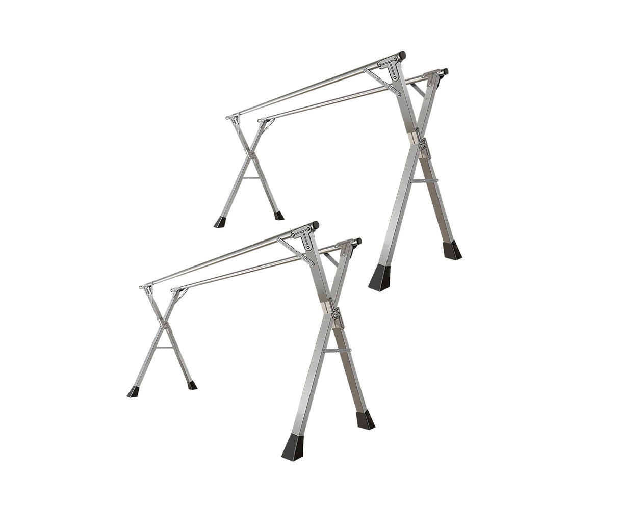 SOGA 2X 1.6m Portable Standing Clothes Drying Rack Foldable Space-Saving Laundry Holder Indoor Outdoor - Cafe Supply