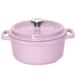 SOGA 26cm Pink Cast Iron Ceramic Stewpot Casserole Stew Cooking Pot With Lid - Cafe Supply