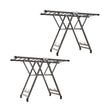 SOGA 2X 1.4m Portable Wing Shape Clothes Drying Rack Foldable Space-Saving Laundry Holder - Cafe Supply