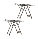 SOGA 2X 1.4m Portable Wing Shape Clothes Drying Rack Foldable Space-Saving Laundry Holder - Cafe Supply
