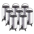 SOGA 8X 18L Portable Insulated Cold/Heat Coffee Tea Beer Barrel Brew Pot With Dispenser - Cafe Supply