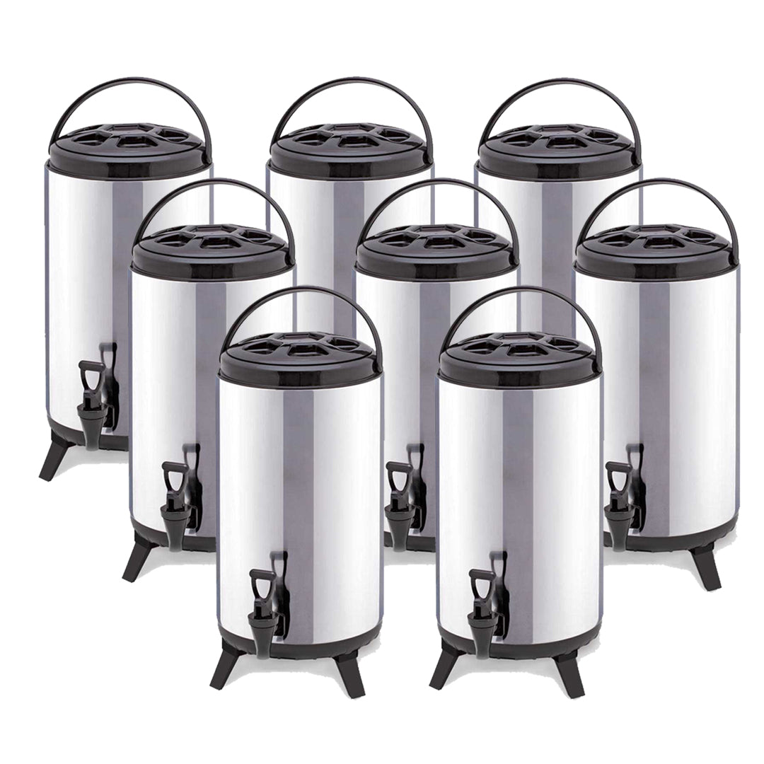 SOGA 8X 18L Portable Insulated Cold/Heat Coffee Tea Beer Barrel Brew Pot With Dispenser - Cafe Supply