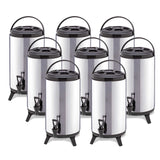 SOGA 8X 18L Portable Insulated Cold/Heat Coffee Tea Beer Barrel Brew Pot With Dispenser - Cafe Supply