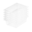 SOGA 150mm Clear Gastronorm GN Pan 1/2 Food Tray Storage Bundle of 6 - Cafe Supply